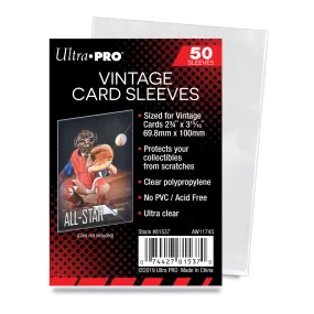 2-3/4" x 3-15/16" Vintage Card Sleeves 2-3/4" x 3-15/16" Vintage Card Sleeves