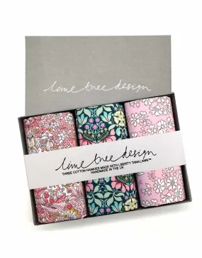 3 Hankies Made with Liberty Fabric Tana Lawn®, Garden Party 3 Hankies Made with Liberty Fabric Tana Lawn®, Garden Party