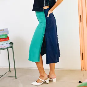 4-Way A-Line Skirt Navy & Teal 4-Way A-Line Skirt Navy & Teal