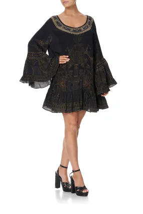 A LINE FRILL DRESS COBRA KING A LINE FRILL DRESS COBRA KING