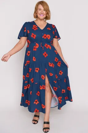 Alexia Red Poppy Fields Maxi Dress Alexia Red Poppy Fields Maxi Dress