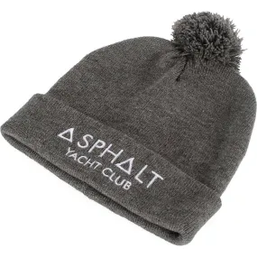 Asphalt Yacht Club Solid Asphalt Pom Pom Adult Beanie Hats (BRAND NEW) Asphalt Yacht Club Solid Asphalt Pom Pom Adult Beanie Hats (BRAND NEW)