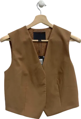 Autograph Brown Sleeveless Vest UK 10 Autograph Brown Sleeveless Vest UK 10