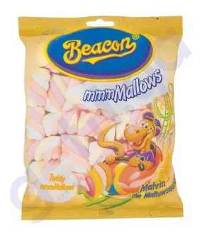 BEACON MARSHMALLOWS TWISTERS 150GM BEACON MARSHMALLOWS TWISTERS 150GM