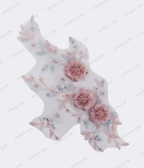 Beads & Sequins Embellishment Flower Embroidery Patch Beads & Sequins Embellishment Flower Embroidery Patch