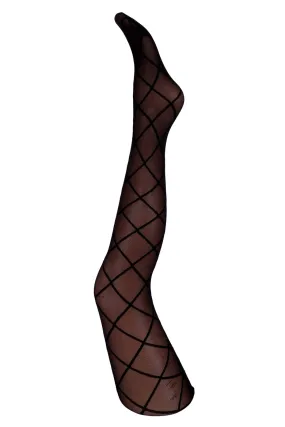 Black Colour  - BcArgyle Jacquard Tight 30 Den - Black Black Colour  - BcArgyle Jacquard Tight 30 Den - Black