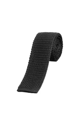Black Lanvin Square End Tie Black Lanvin Square End Tie