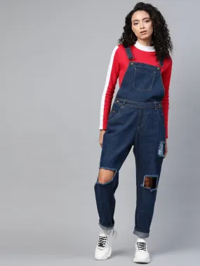 Blue Vintage Distress Dungaree Blue Vintage Distress Dungaree