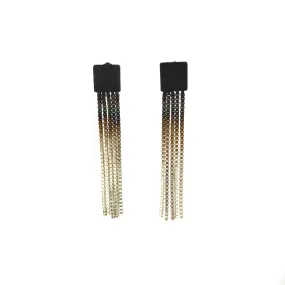 Box Chain Stud Short Earrings - Kaoru Rogers Box Chain Stud Short Earrings - Kaoru Rogers