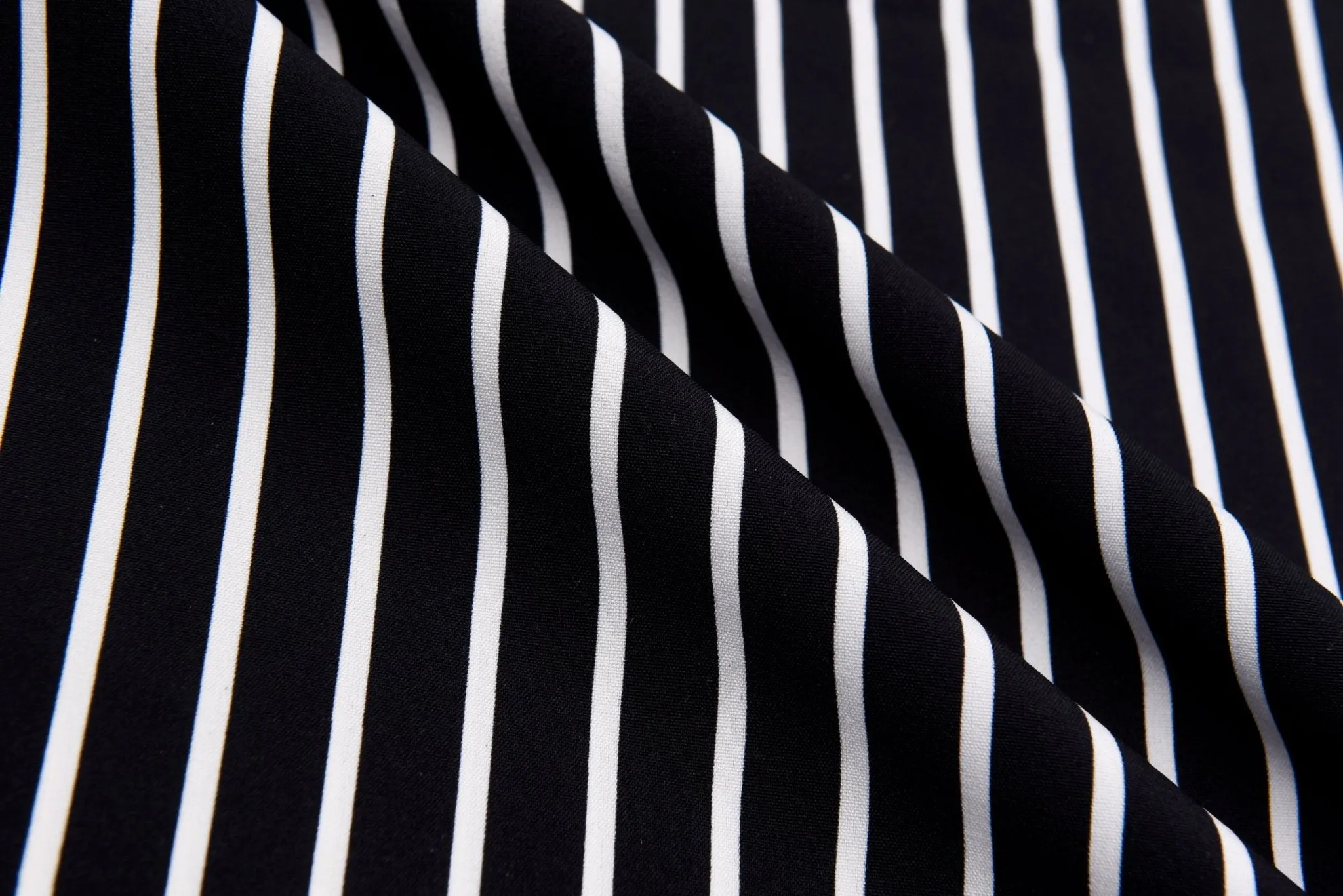 Four way Stretch Chiffon Stripes Printed