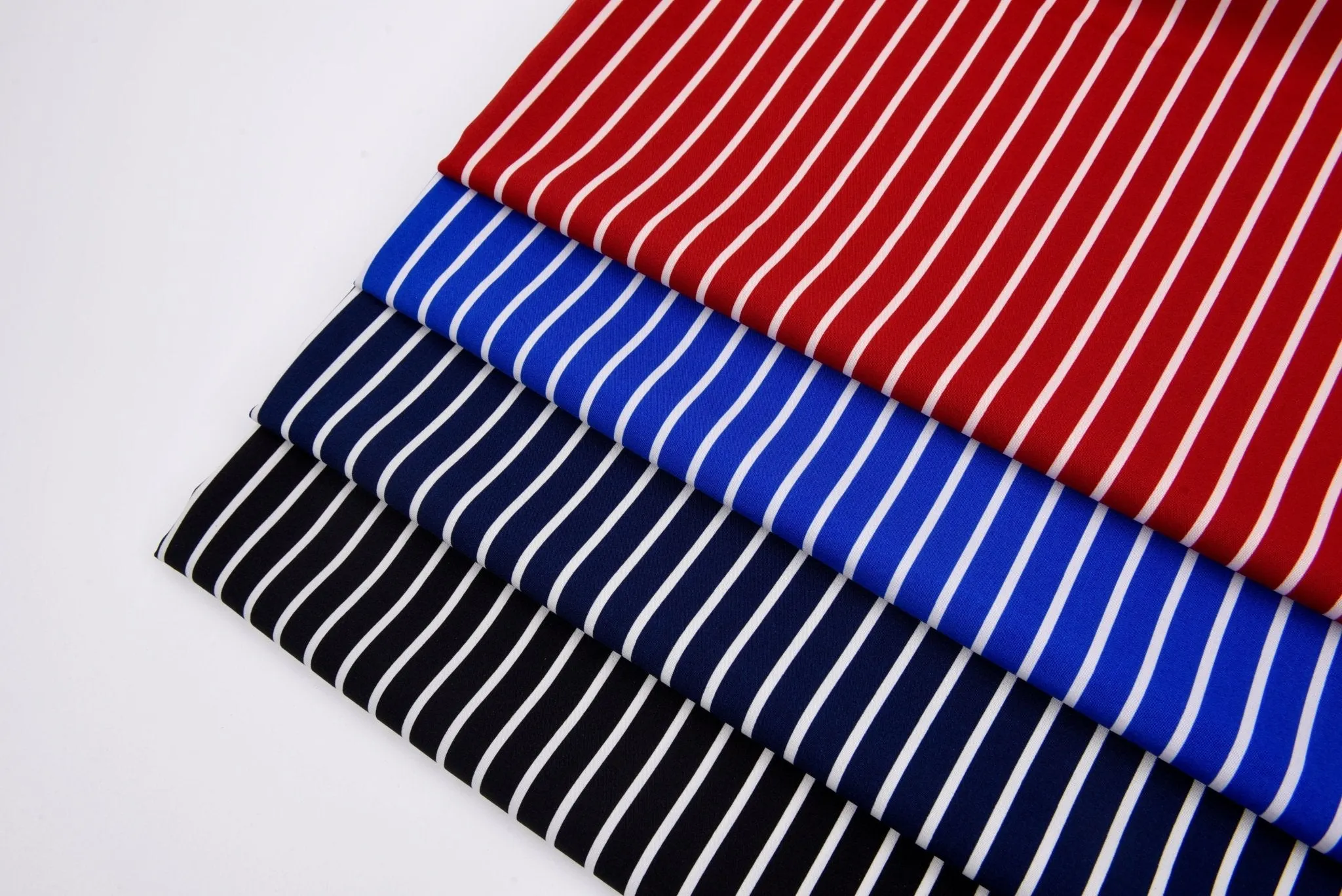 Four way Stretch Chiffon Stripes Printed