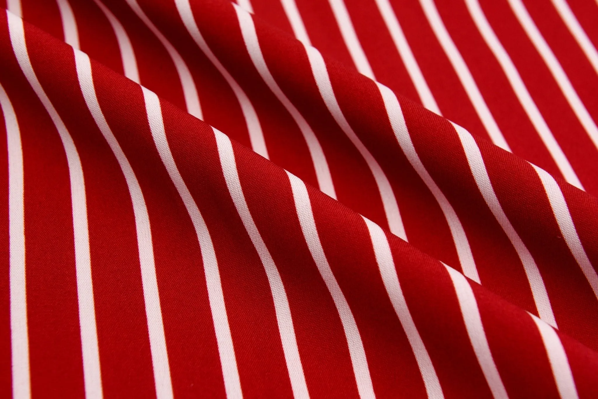 Four way Stretch Chiffon Stripes Printed