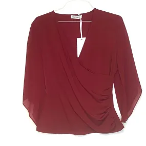 GRACE KARIN Womens Chiffon Size L Patchwork 3/4 Poncho Slit Sleeve Tops NWT GRACE KARIN Womens Chiffon Size L Patchwork 3/4 Poncho Slit Sleeve Tops NWT