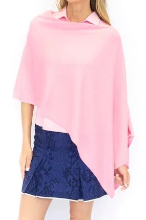 Light Pink Cotton Cashmere Poncho Light Pink Cotton Cashmere Poncho
