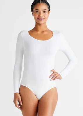 Long Sleeve Shaping Bodysuit - Cotton Seamless Long Sleeve Shaping Bodysuit - Cotton Seamless