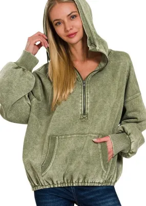 On My Way Washed Drawstring Hoodies - 2 Colors! On My Way Washed Drawstring Hoodies - 2 Colors!
