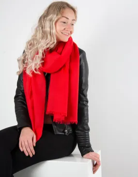 Red Cashmere Scarf Red Cashmere Scarf