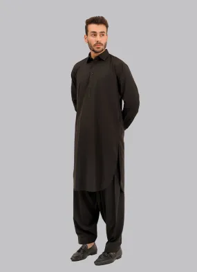 Shalwar Kameez - Kashghar Black Textured Shalwar Kameez - Kashghar Black Textured