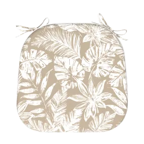 Tahiti Natural Escape Rounded Outdoor Chair Pad - 40x42x5cm Tahiti Natural Escape Rounded Outdoor Chair Pad - 40x42x5cm