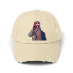 Trendy Men's & Women's Distressed Cap with Cool Character Design Trendy Men's & Women's Distressed Cap with Cool Character Design
