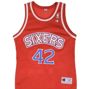 VINTAGE CHAMPION NBA 76ERS STACKHOUSE #42 JERSEY LATE 1990s SIZE 40 VINTAGE CHAMPION NBA 76ERS STACKHOUSE #42 JERSEY LATE 1990s SIZE 40
