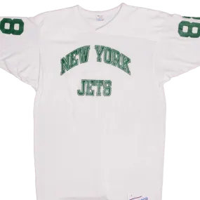 VINTAGE CHAMPION NFL NEW YORK JETS 88 JERSEY 1980S SIZE LARGE MADE USA VINTAGE CHAMPION NFL NEW YORK JETS 88 JERSEY 1980S SIZE LARGE MADE USA