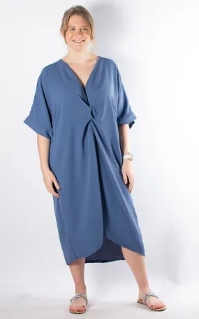 Whoopi V-neck Dress | Denim Whoopi V-neck Dress | Denim