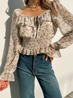 Wild Flower Ruffle Blouse Wild Flower Ruffle Blouse
